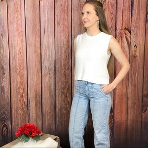 Sleeveless Knit Sweater